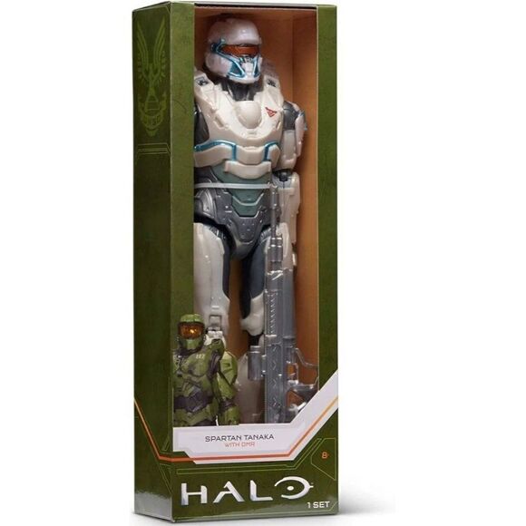 HALO Spartan Tanaka 12" Action Figure with DMR Wave 1 Lg Figure NWT - Picture 1 of 9